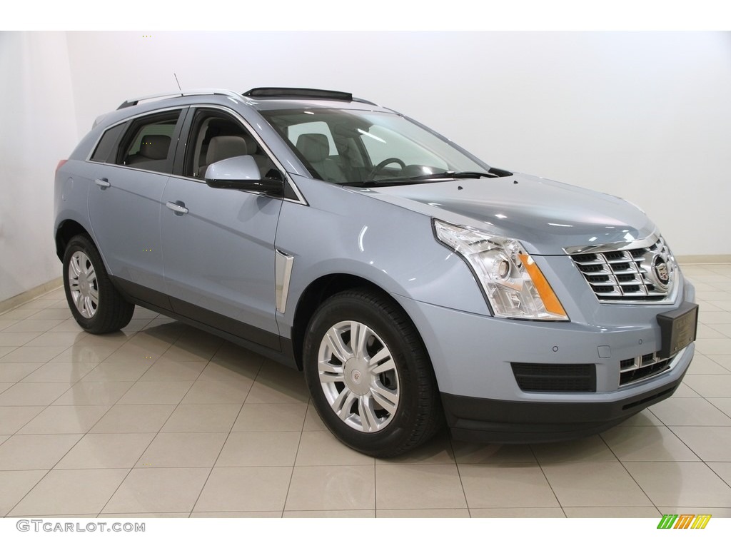 2014 SRX Luxury AWD - Glacier Blue Metallic / Light Titanium/Ebony photo #1