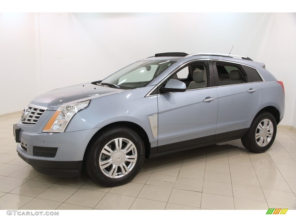 2014 SRX Luxury AWD - Glacier Blue Metallic / Light Titanium/Ebony photo #3