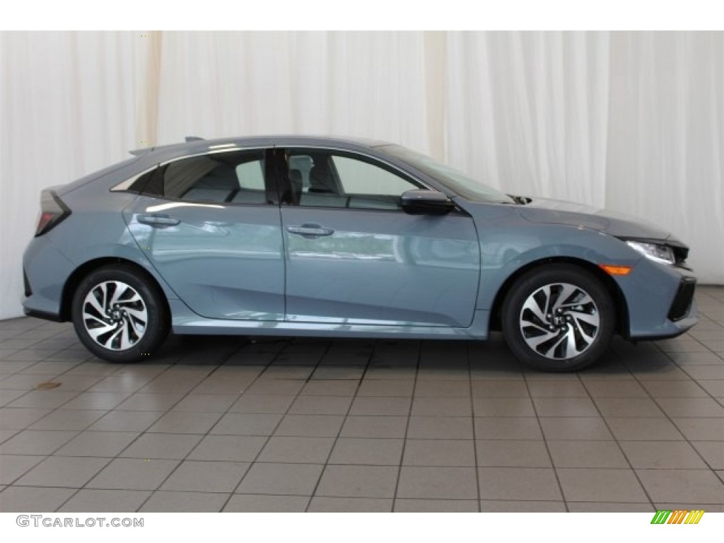 Sonic Gray Pearl 2017 Honda Civic LX Hatchback Exterior Photo #117022277