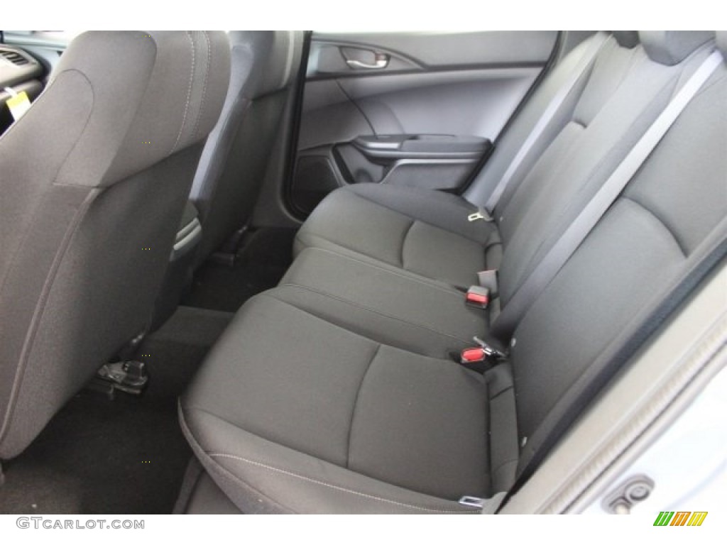 Black Interior 2017 Honda Civic LX Hatchback Photo #117022634