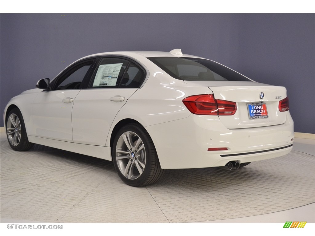2017 3 Series 330i Sedan - Alpine White / Black photo #4