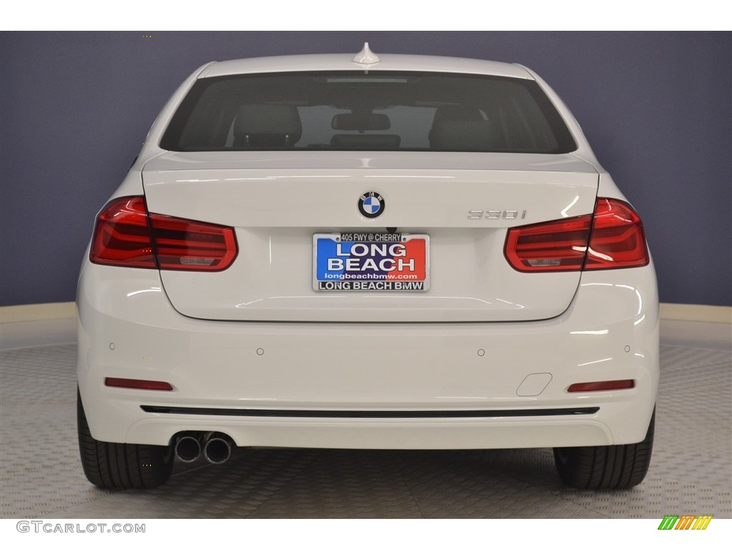 2017 3 Series 330i Sedan - Alpine White / Black photo #5