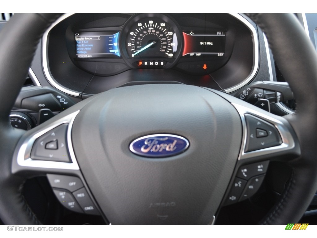 2017 Ford Edge SEL Dune Steering Wheel Photo #117023330