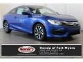 2017 Aegean Blue Metallic Honda Civic LX-P Coupe  photo #1