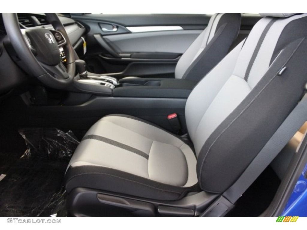 Black/Gray Interior 2017 Honda Civic LX-P Coupe Photo #117023879