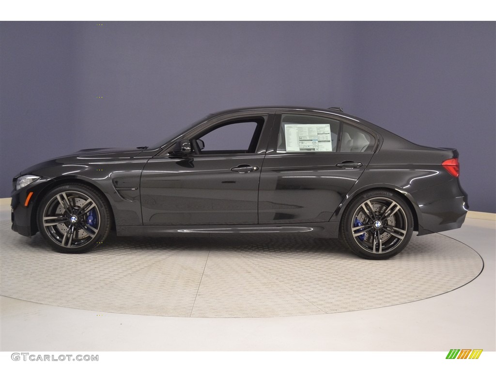 Black Sapphire Metallic 2017 BMW M3 Sedan Exterior Photo #117024080