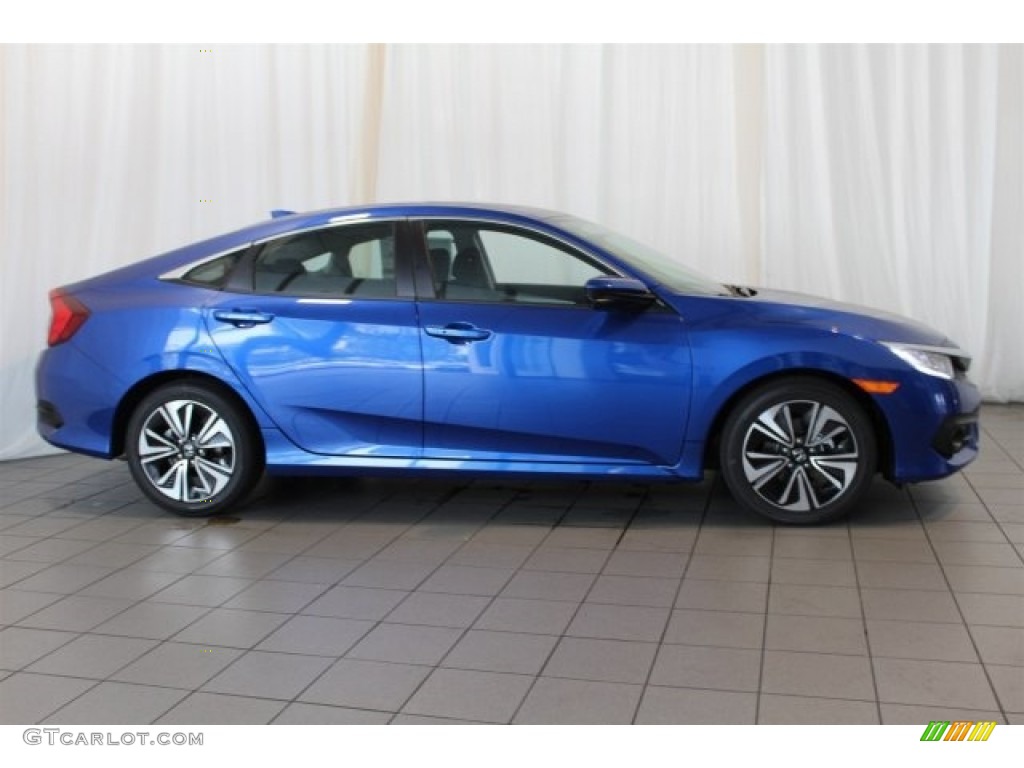 Aegean Blue Metallic 2017 Honda Civic EX-T Sedan Exterior Photo #117024287