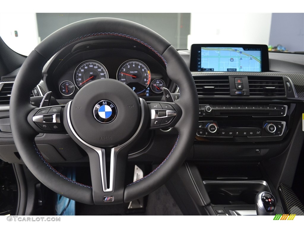2017 BMW M3 Sedan Silverstone Steering Wheel Photo #117024353
