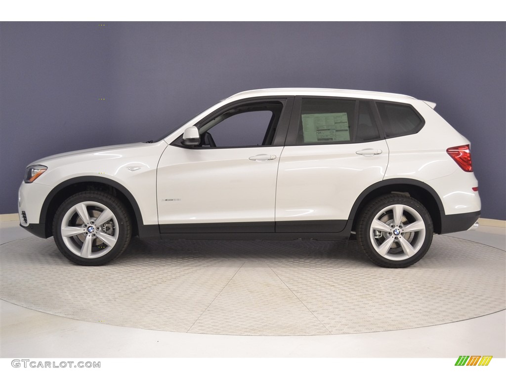 Mineral White Metallic 2017 BMW X3 xDrive28i Exterior Photo #117025850