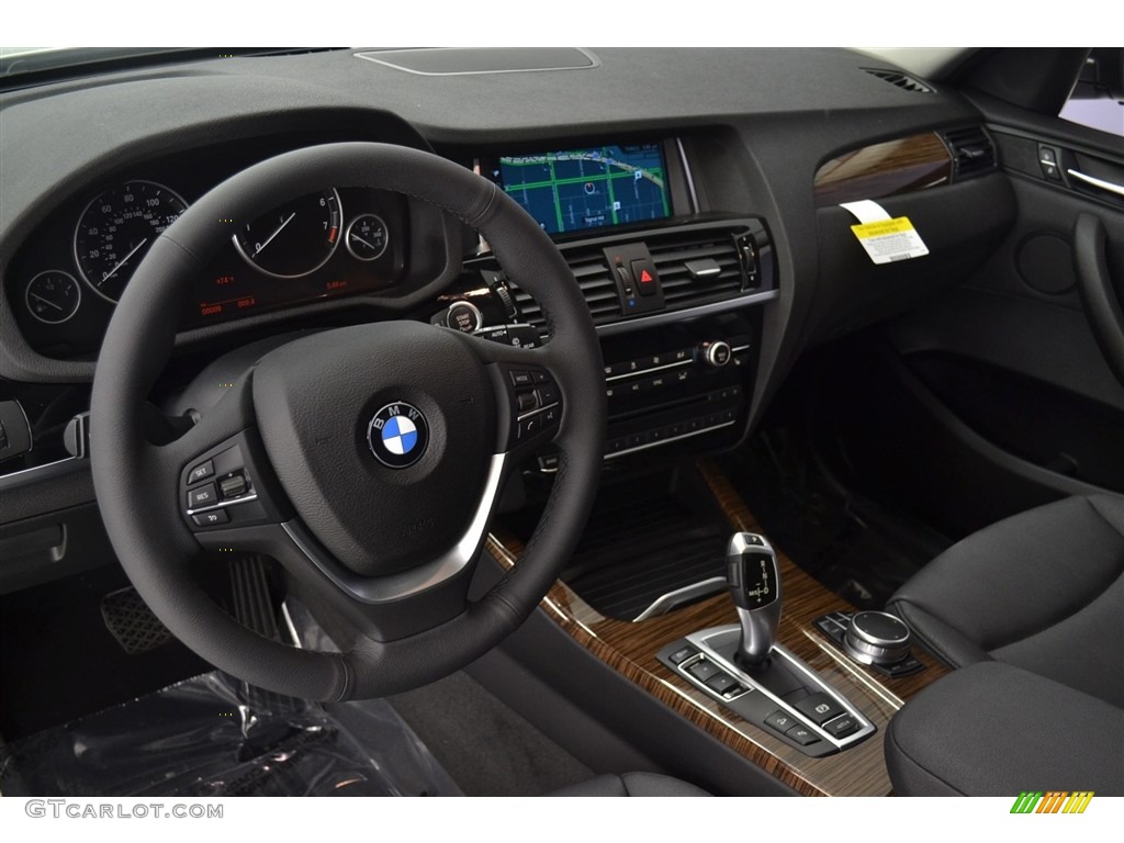 2017 BMW X3 xDrive28i Black Dashboard Photo #117025946