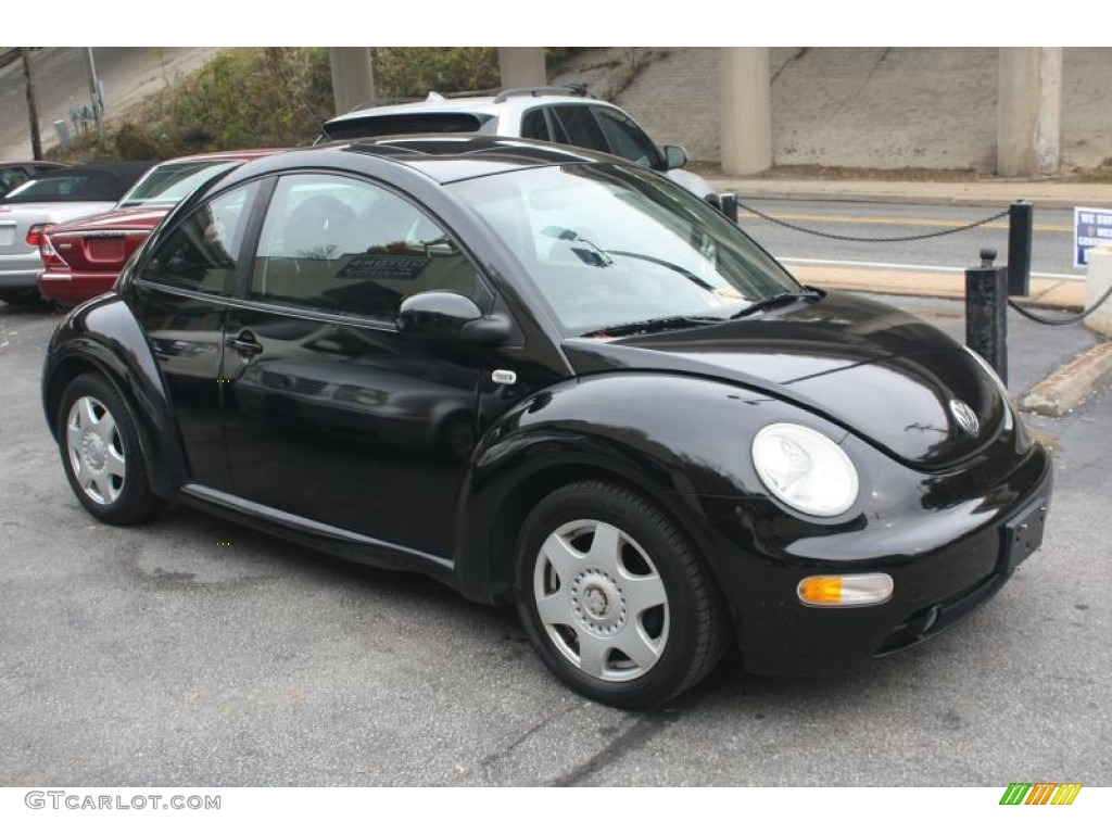 2001 New Beetle GLS Coupe - Black / Black photo #4