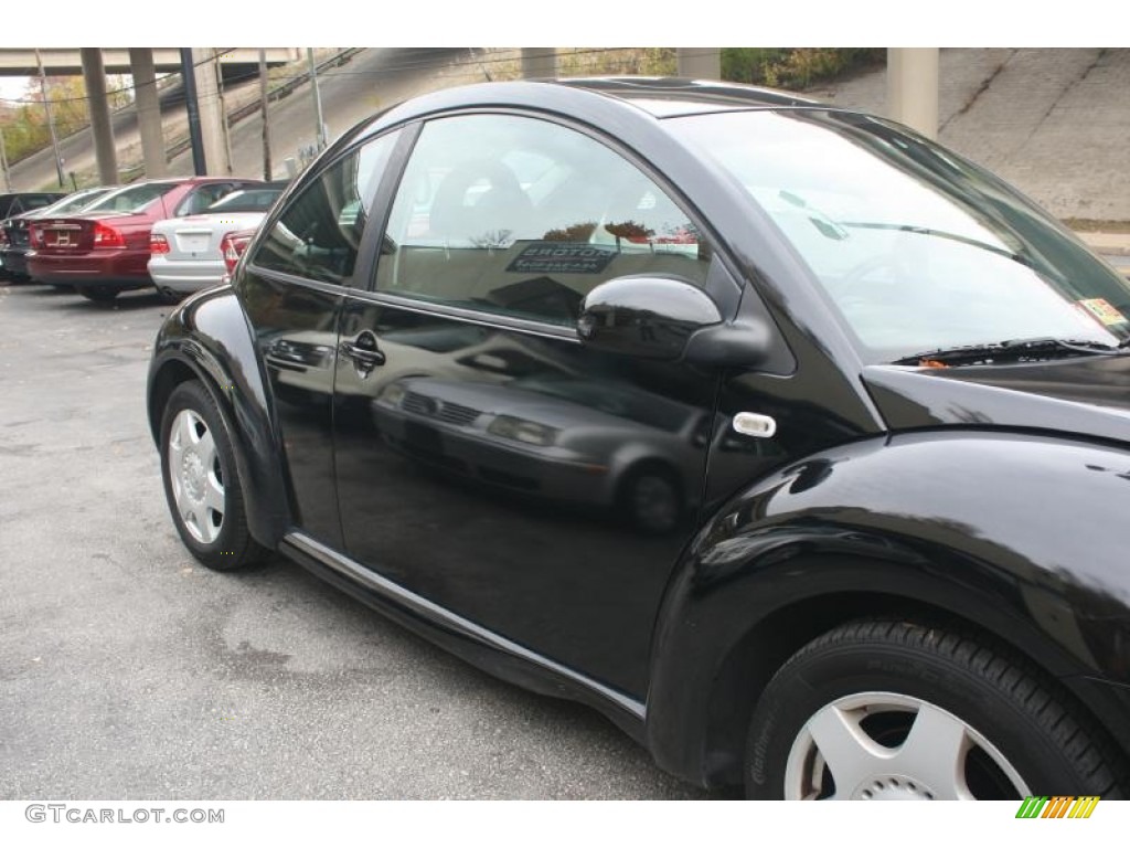 2001 New Beetle GLS Coupe - Black / Black photo #6