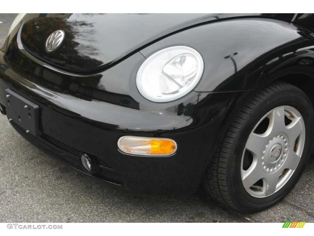 2001 New Beetle GLS Coupe - Black / Black photo #8