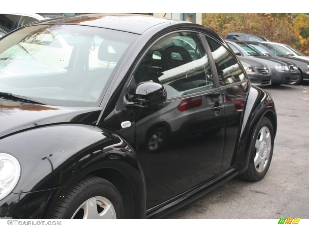 2001 New Beetle GLS Coupe - Black / Black photo #9