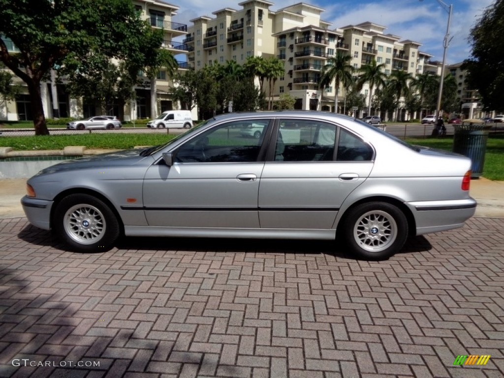 1998 5 Series 528i Sedan - Arctic Silver Metallic / Grey photo #26