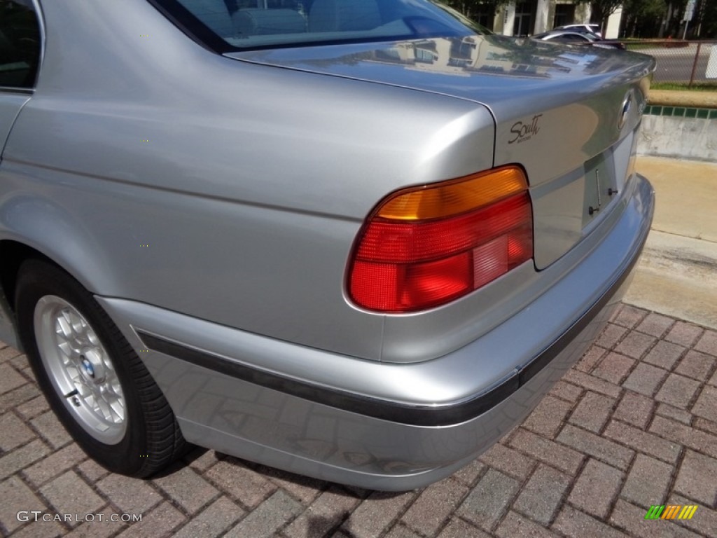 1998 5 Series 528i Sedan - Arctic Silver Metallic / Grey photo #40