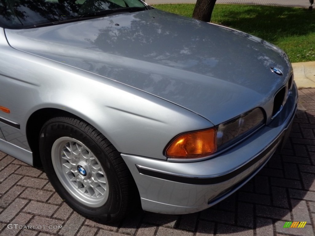 1998 5 Series 528i Sedan - Arctic Silver Metallic / Grey photo #42