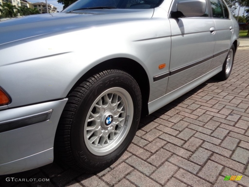 1998 5 Series 528i Sedan - Arctic Silver Metallic / Grey photo #61