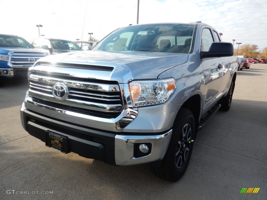 2017 Tundra SR5 Double Cab 4x4 - Silver Sky Metallic / Black photo #1