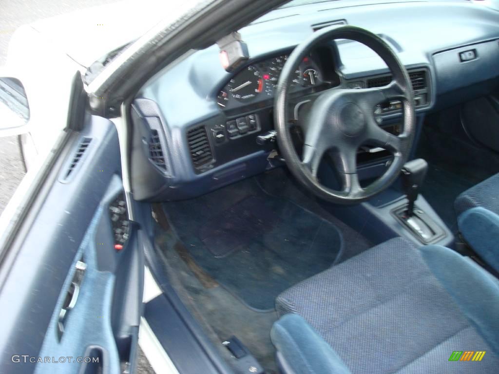 1993 Integra LS Sedan - Frost White / Blue photo #10