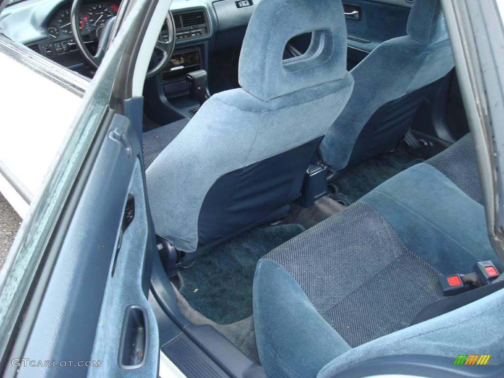 1993 Integra LS Sedan - Frost White / Blue photo #13