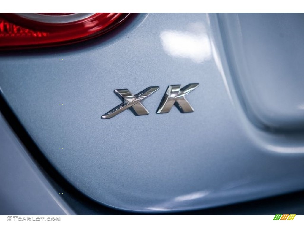 2007 XK XK8 Convertible - Frost Blue Metallic / Caramel photo #7