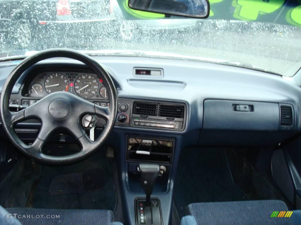 1993 Integra LS Sedan - Frost White / Blue photo #19
