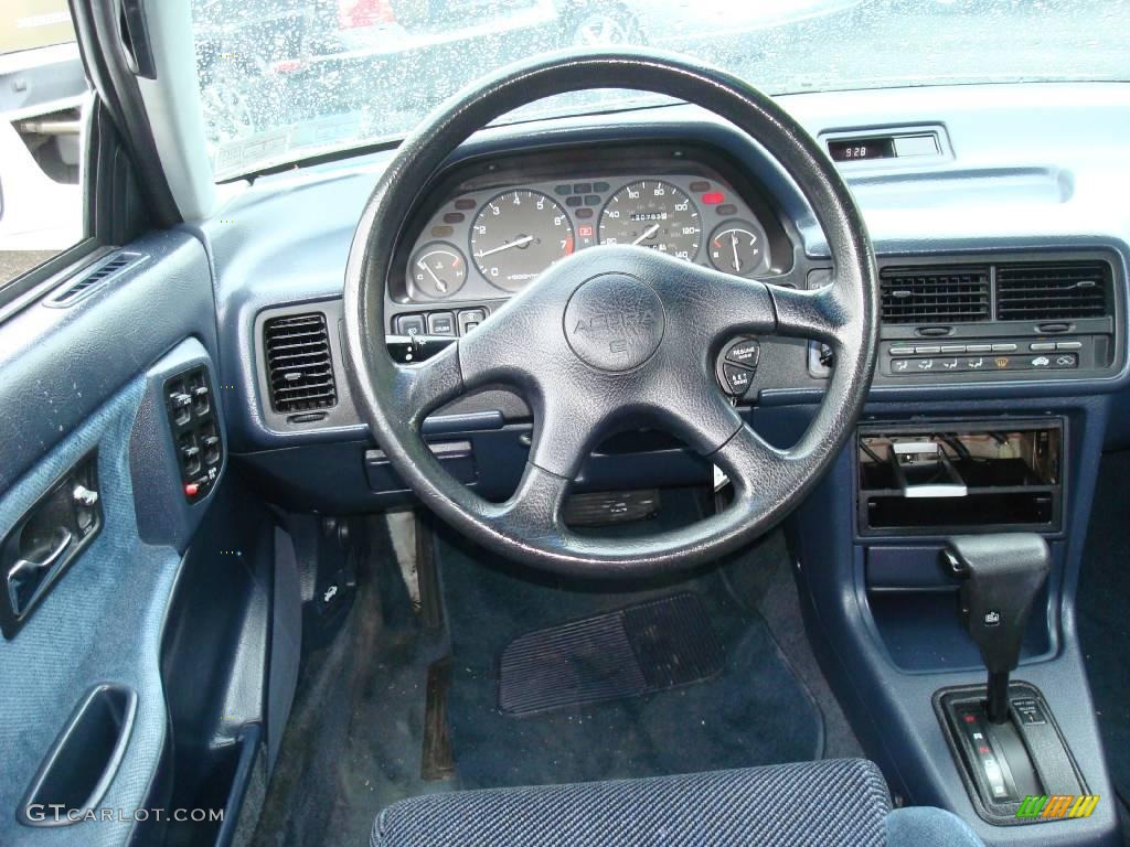 1993 Integra LS Sedan - Frost White / Blue photo #20