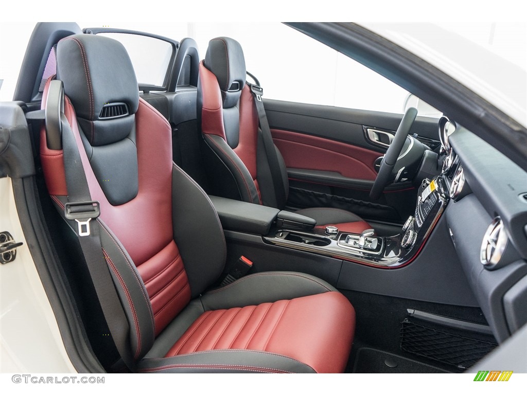 Bengal Red/Black Interior 2017 Mercedes-Benz SLC 300 Roadster Photo #117030998