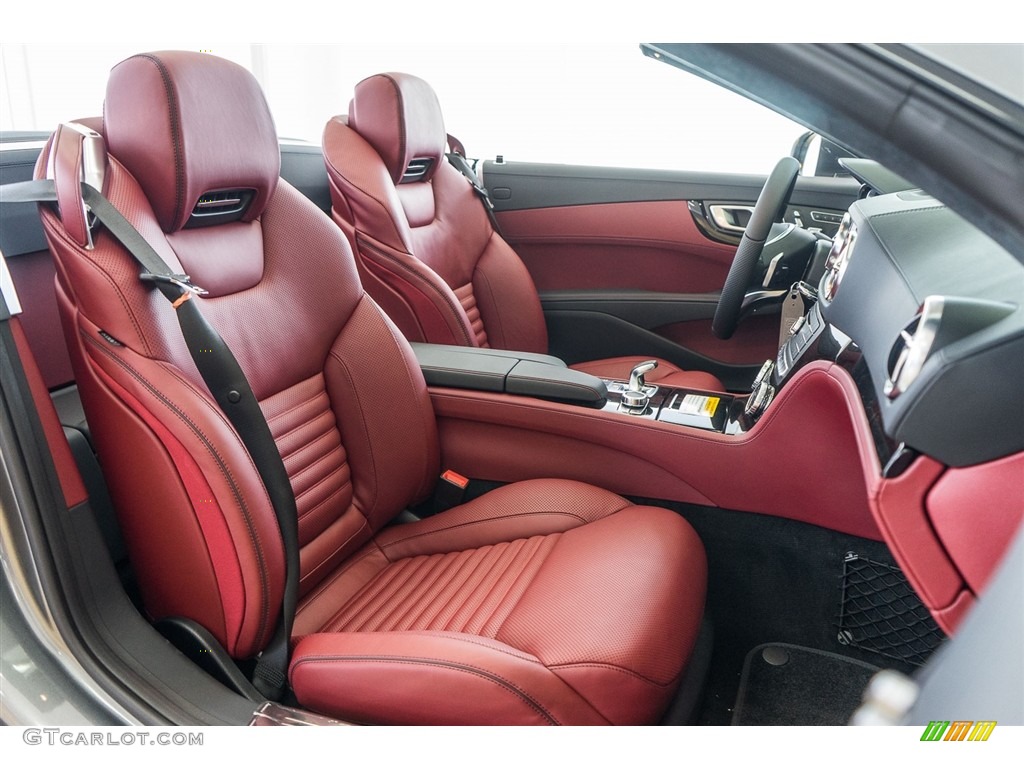 Bengal Red/Black Interior 2017 Mercedes-Benz SL 450 Roadster Photo #117031582