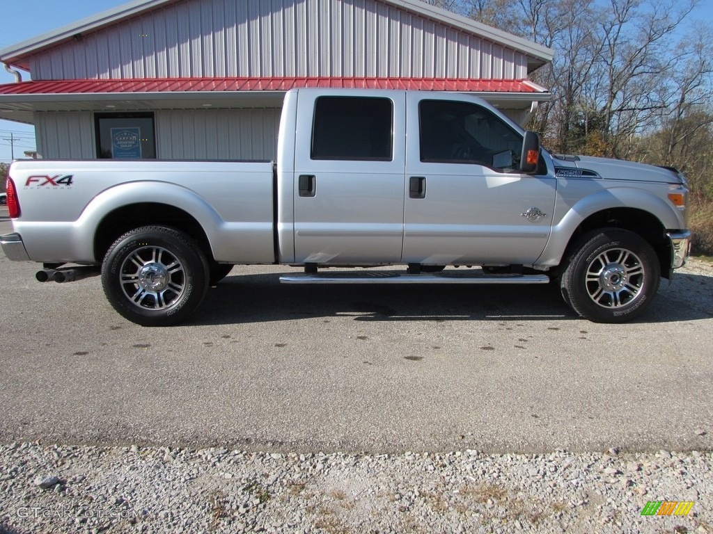 2012 F250 Super Duty XLT Crew Cab 4x4 - Ingot Silver Metallic / Steel photo #2