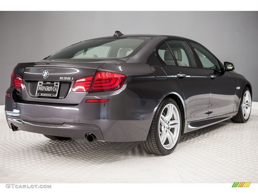 2013 5 Series 535i Sedan - Dark Graphite Metallic II / Everest Gray photo #13