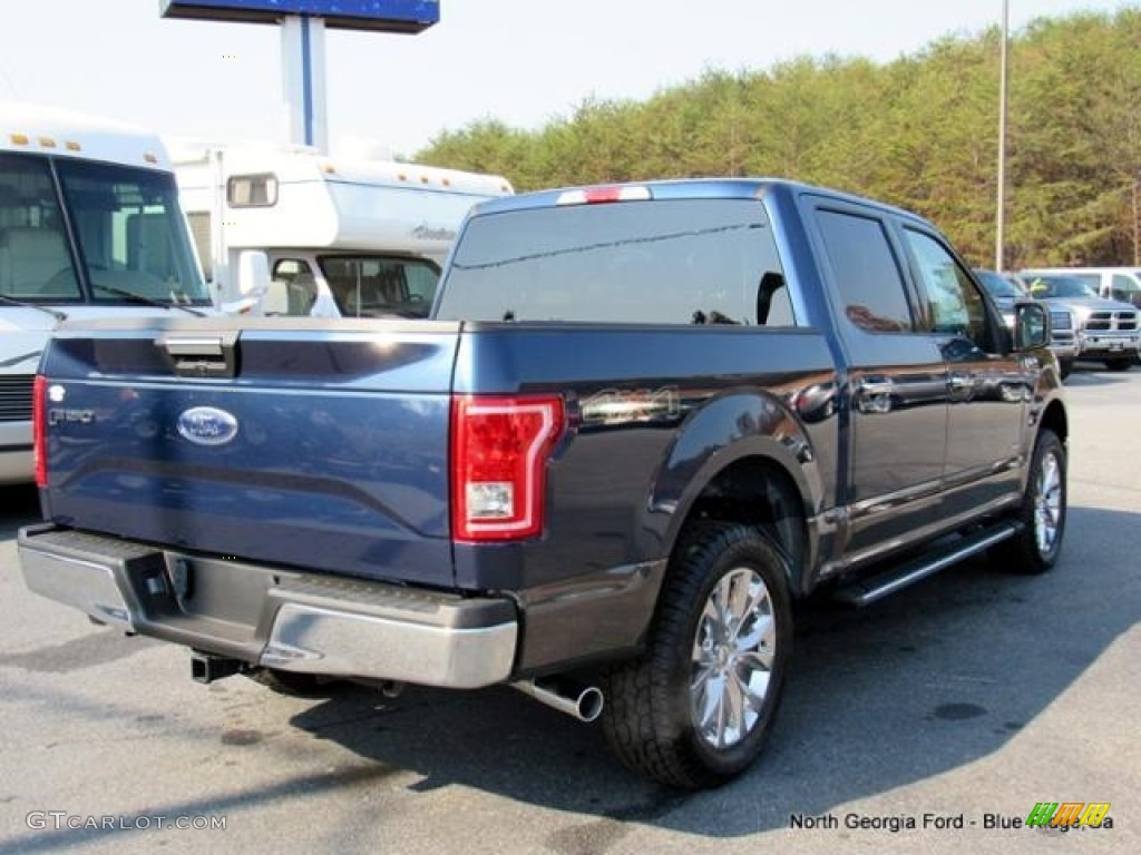 2016 F150 XLT SuperCrew 4x4 - Blue Jeans / Medium Earth Gray photo #5