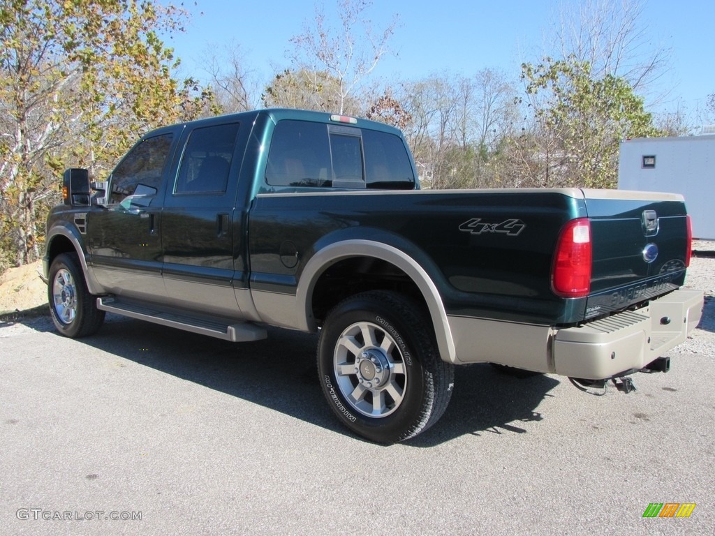 2010 F250 Super Duty King Ranch Crew Cab 4x4 - Forest Green Metallic / Chaparral Leather photo #5