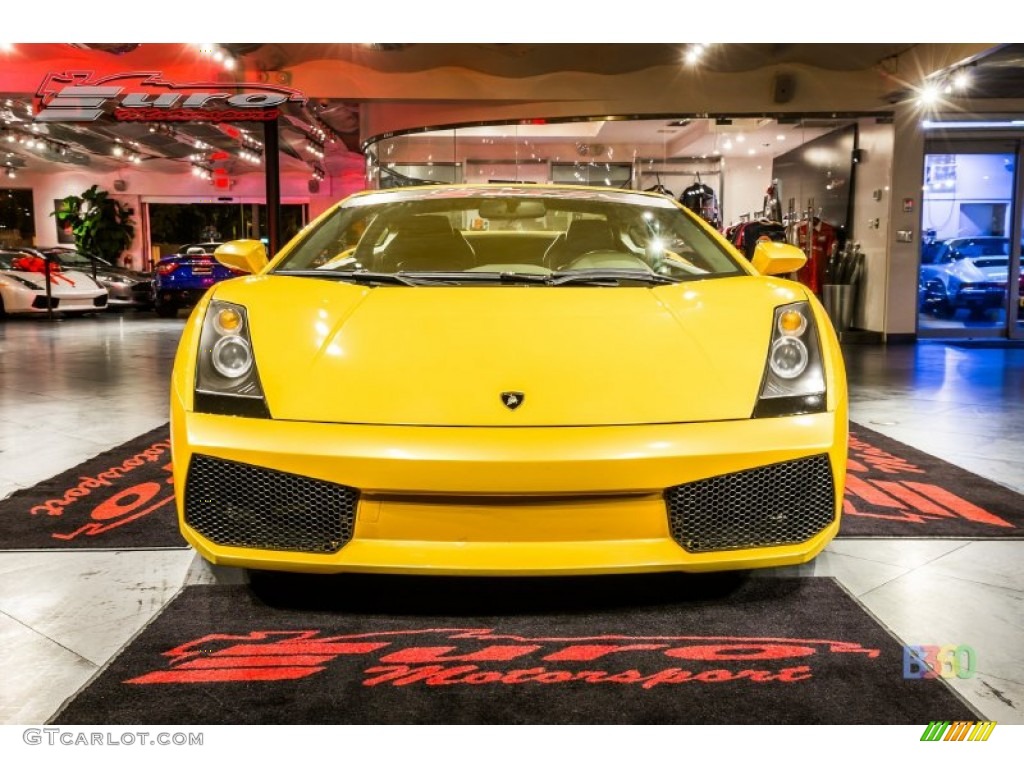 2004 Gallardo Coupe - Giallo Halys (Yellow) / Nero Perseus photo #1