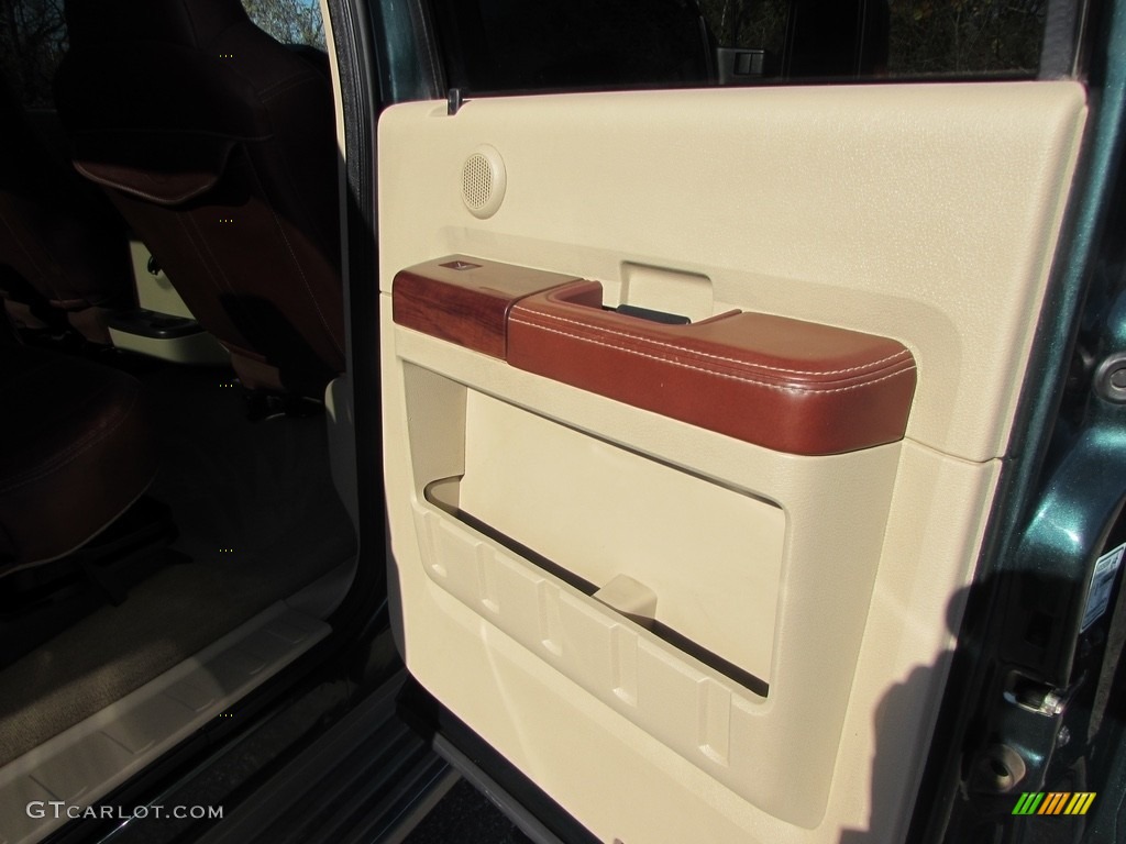 2010 F250 Super Duty King Ranch Crew Cab 4x4 - Forest Green Metallic / Chaparral Leather photo #19