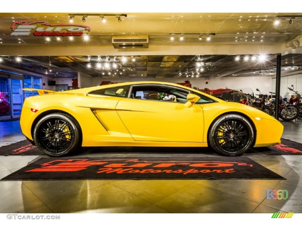 2004 Gallardo Coupe - Giallo Halys (Yellow) / Nero Perseus photo #10