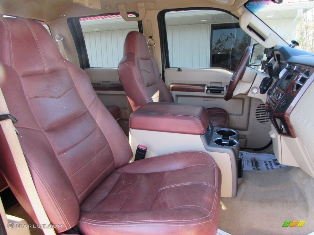 2010 F250 Super Duty King Ranch Crew Cab 4x4 - Forest Green Metallic / Chaparral Leather photo #27