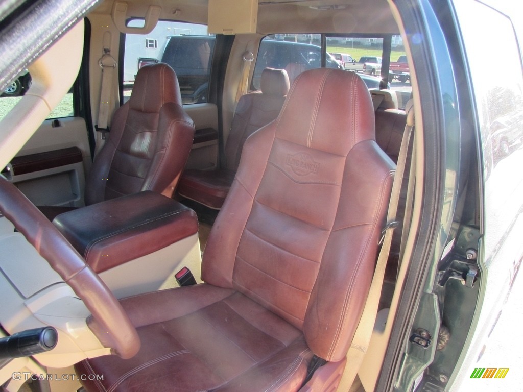 2010 F250 Super Duty King Ranch Crew Cab 4x4 - Forest Green Metallic / Chaparral Leather photo #29