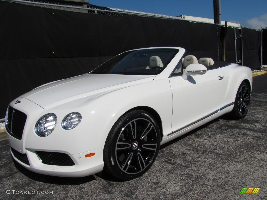 2013 Continental GTC V8  - Glacier White / White photo #1