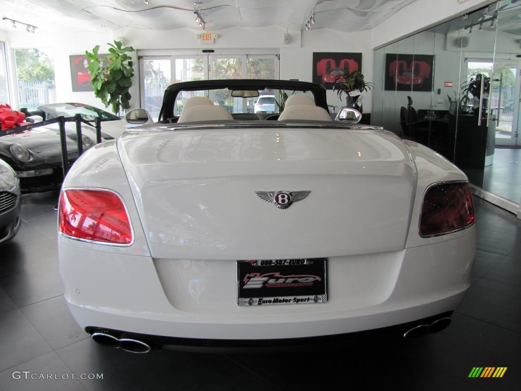 2013 Continental GTC V8  - Glacier White / White photo #5