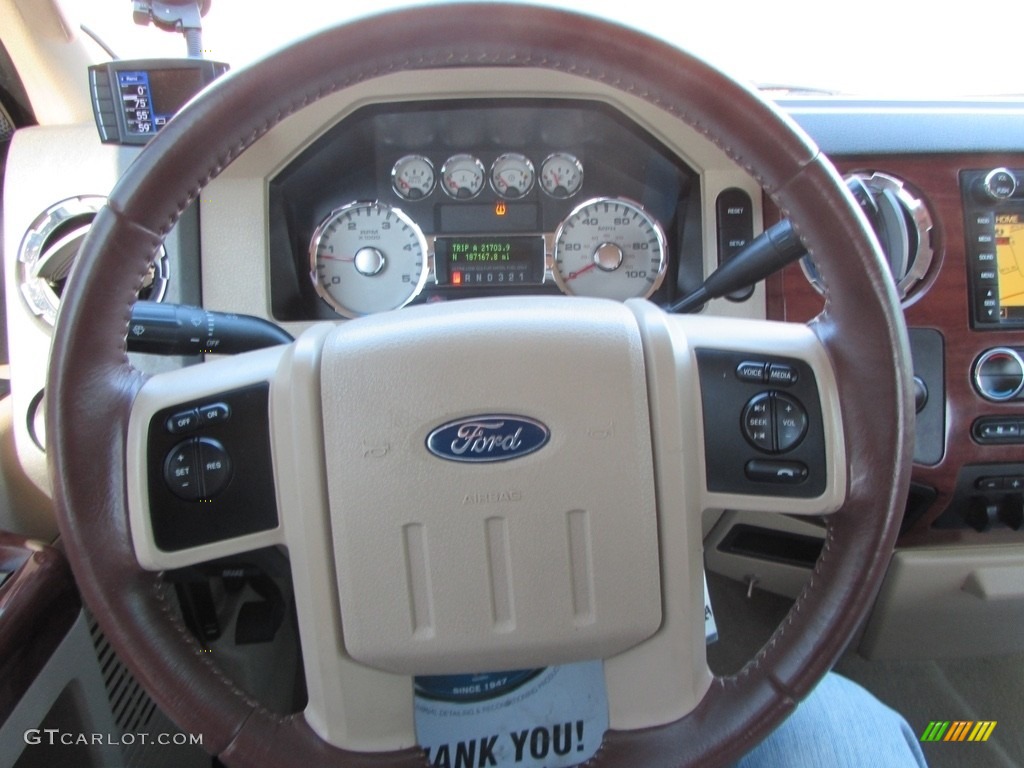 2010 F250 Super Duty King Ranch Crew Cab 4x4 - Forest Green Metallic / Chaparral Leather photo #38