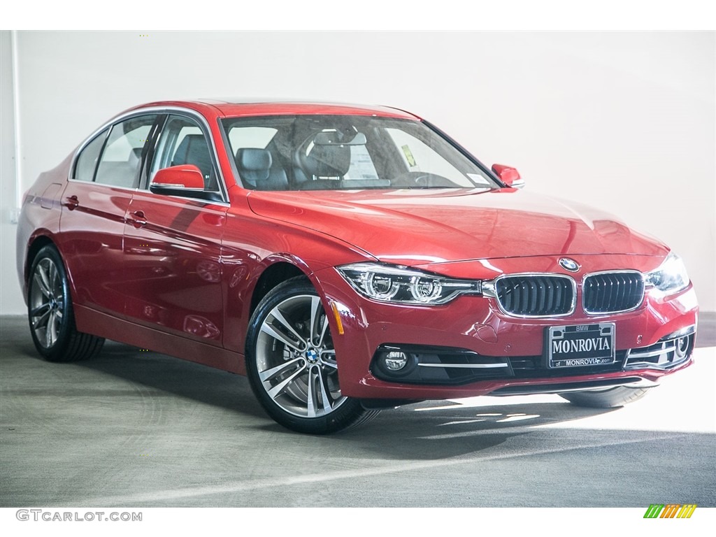 2017 3 Series 330i Sedan - Melbourne Red Metallic / Black photo #12