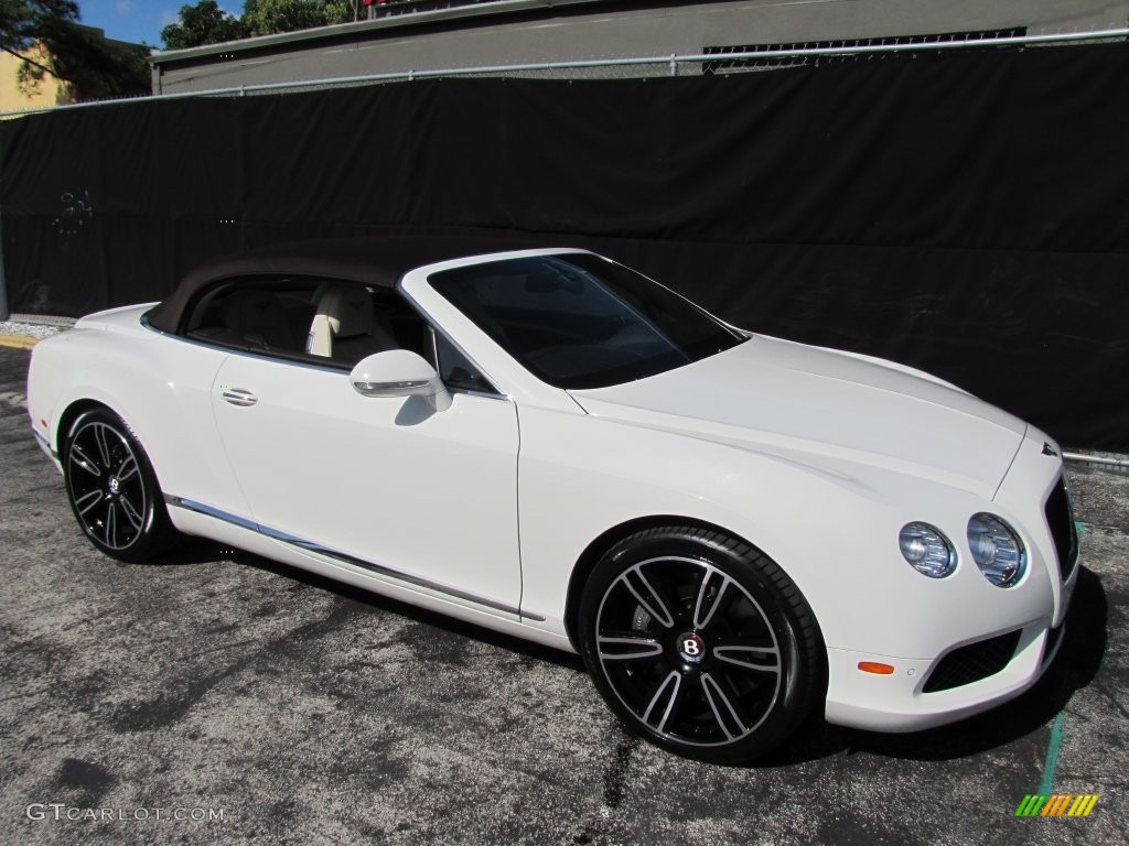 2013 Continental GTC V8  - Glacier White / White photo #28