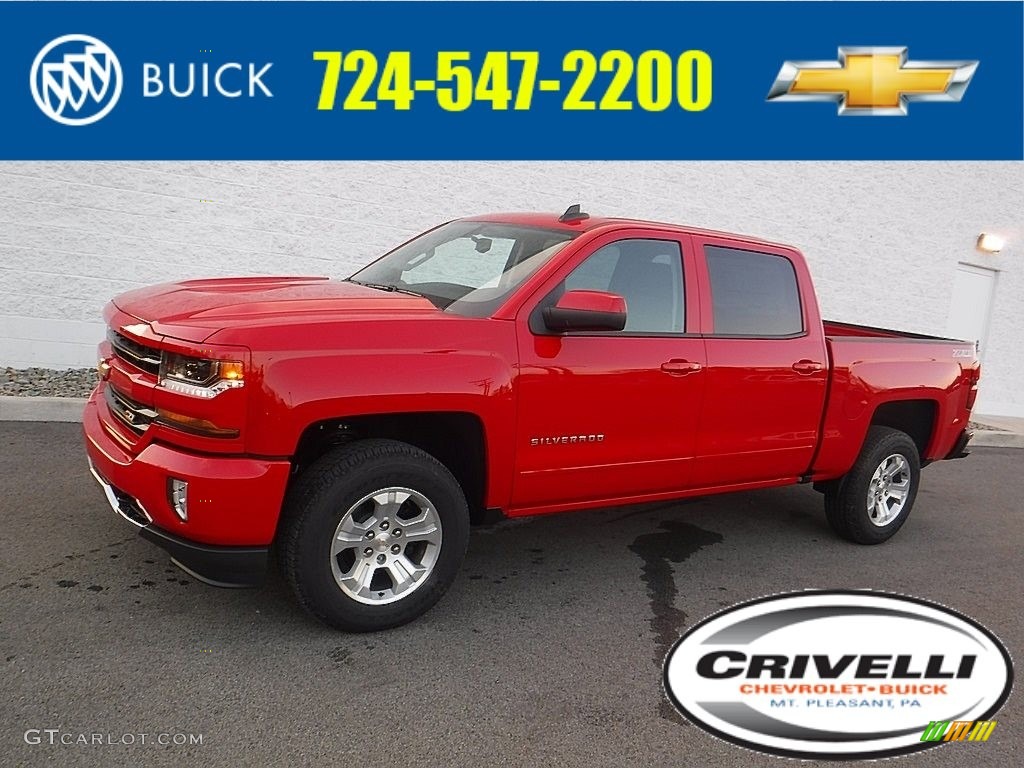 2017 Silverado 1500 LT Crew Cab 4x4 - Red Hot / Jet Black photo #1