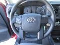 Cement Gray 2017 Toyota Tacoma SR Double Cab Steering Wheel