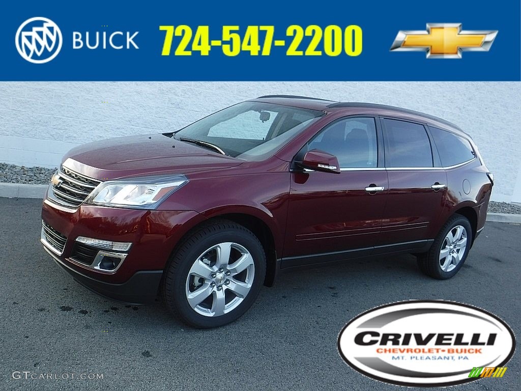 2017 Traverse LT AWD - Siren Red Tintcoat / Ebony photo #1