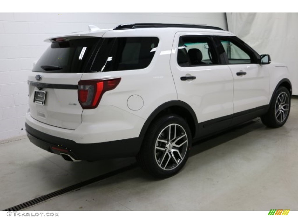 2017 Explorer Sport 4WD - White Platinum / Ebony Black photo #13