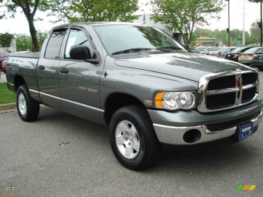 2005 Ram 1500 SLT Quad Cab 4x4 - Mineral Gray Metallic / Dark Slate Gray photo #7