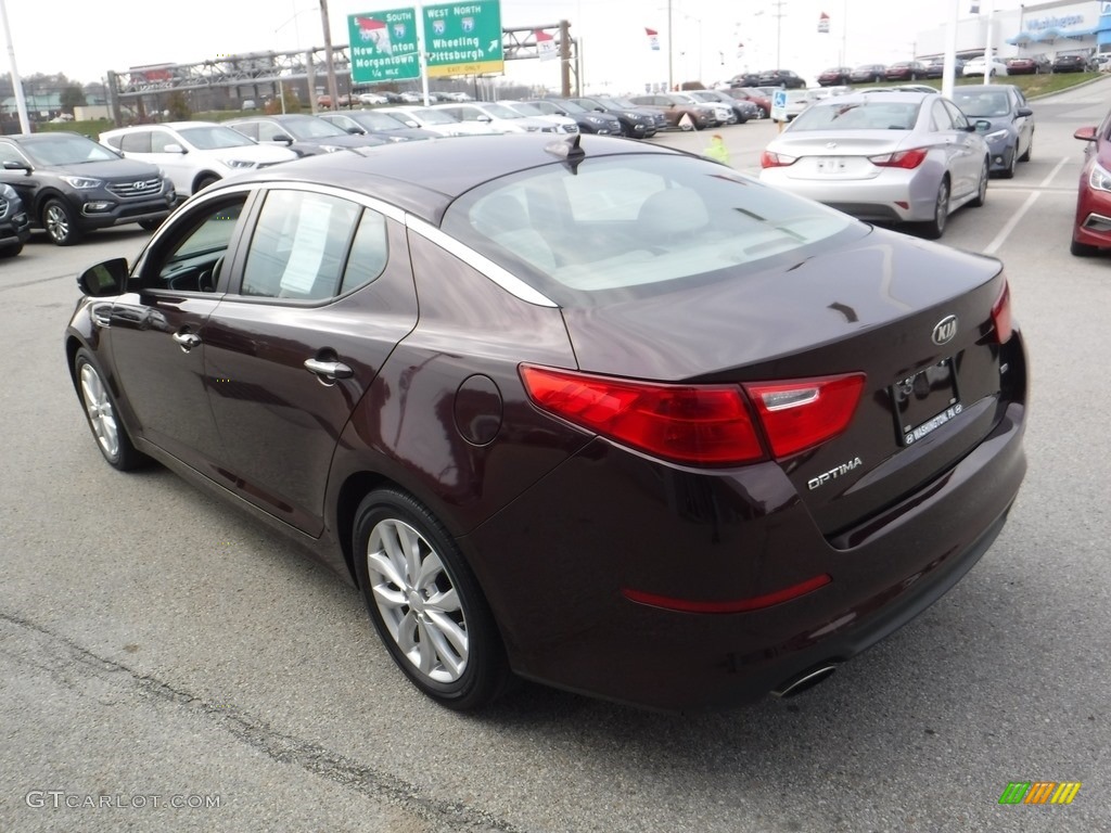 2015 Optima LX - Dark Cherry / Beige photo #7